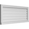 Ekena Millwork Vertical Surface Mount PVC Gable Vent: Functional, w/ 2"W x 2"P Brickmould Sill Frame, 42"W x 18"H GVPVE42X1803SF - alternate 4